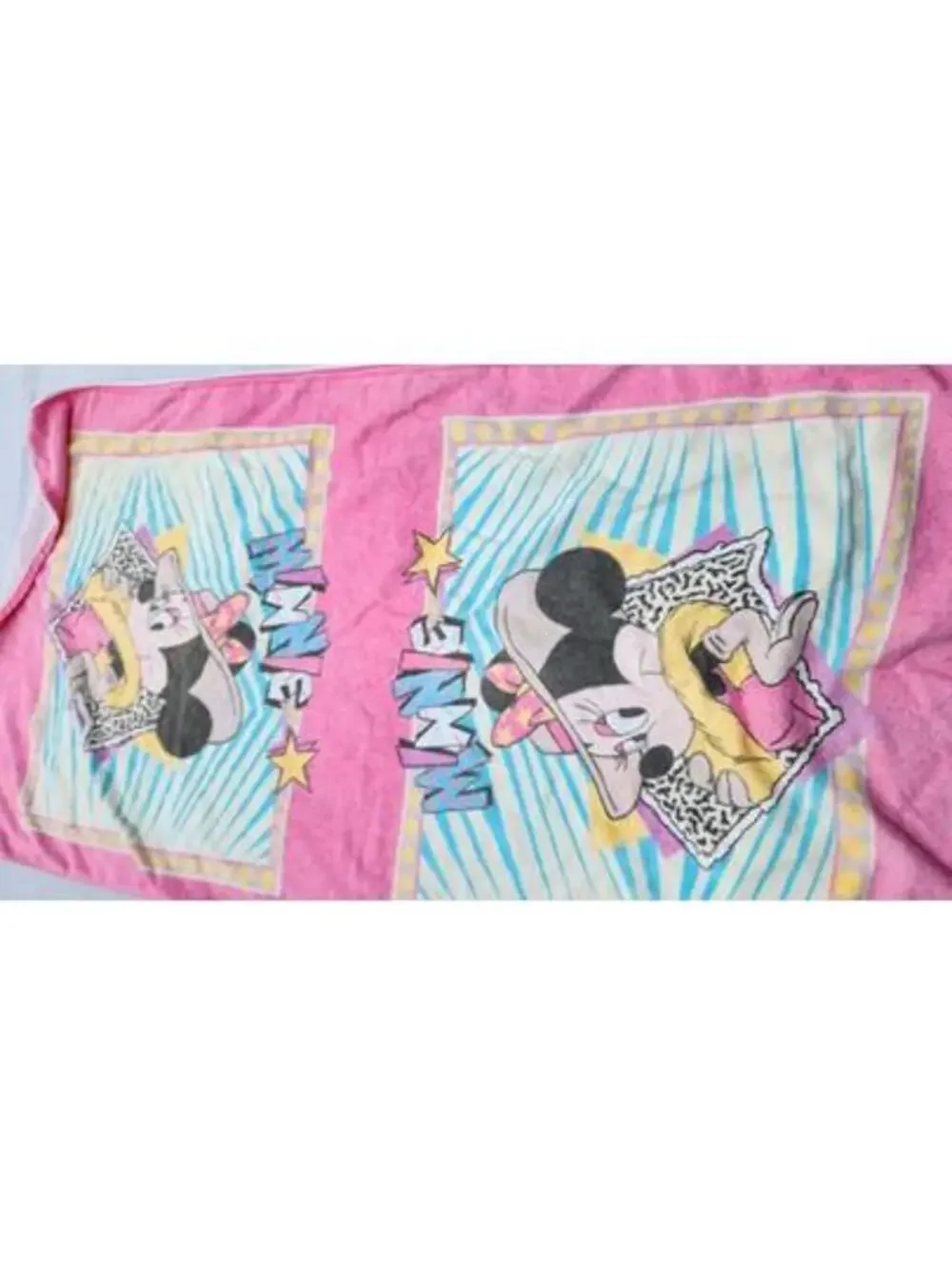 Vintage Disney Minnie Mouse Pink Beach Towel